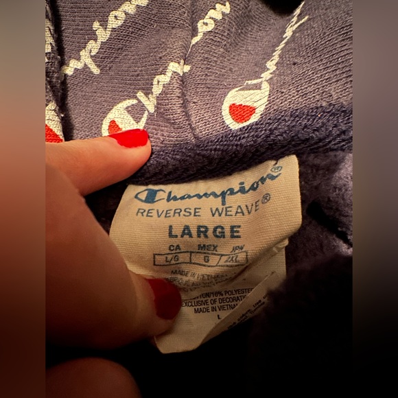 Champion Hoodie. Size L - Picture 6 of 6